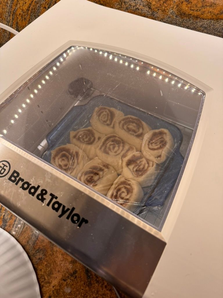 In the proofer at 76ºF for target 2.5 hours